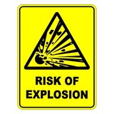 Risk Of Explosion Sign