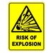 Risk Of Explosion Sign